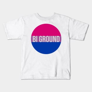 Bi Ground - Bisexual Pride Flag Kids T-Shirt